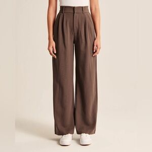 Wide Leg Brown Pants